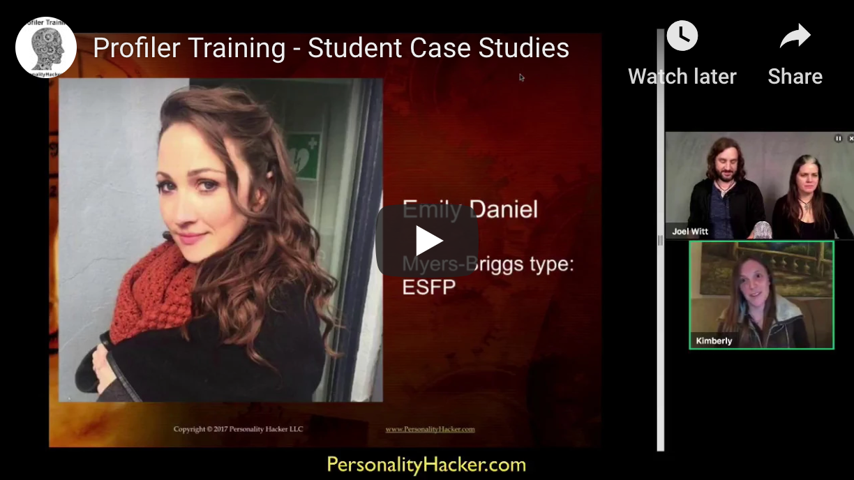 [VIDEO] Student Case Studies — Profiler Training