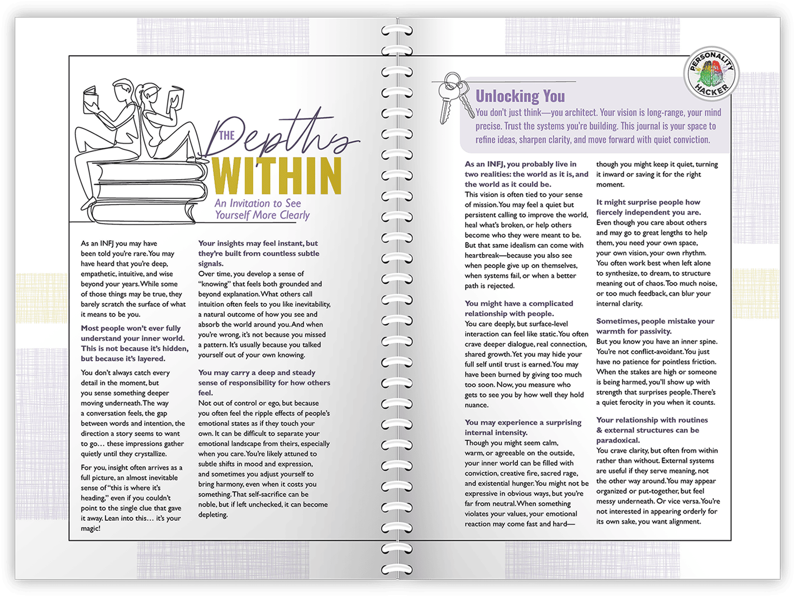 INFJ Owners Manual Journal