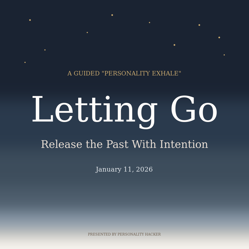 Letting Go: Release the Past with Intention - A Guided Experience