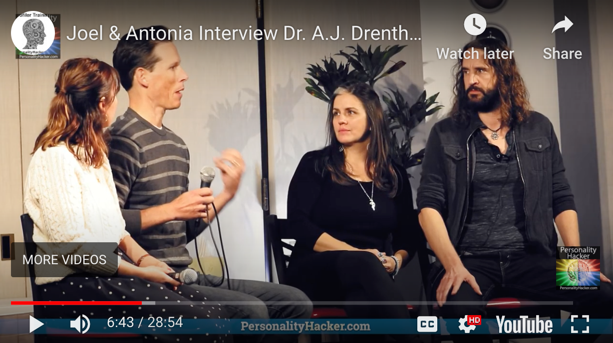 Joel & Antonia Interview Dr. A.J. Drenth & Elaine Schallock | Profiler Training — Los Angeles